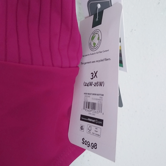 Terra & Sky 3X Pink Hipster Bikini Swim Bottoms NEW - Picture 6 of 7